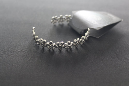 Pulseira ajustável prateada